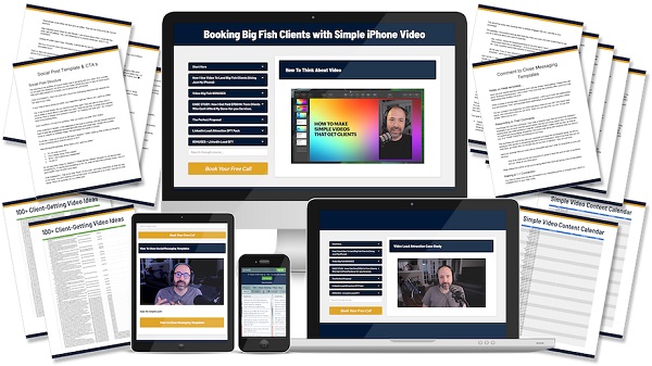 A 3 Minute IPhone Video System To Get Your Dream Clients (100 templates) + OTO (Linkedln Lead )